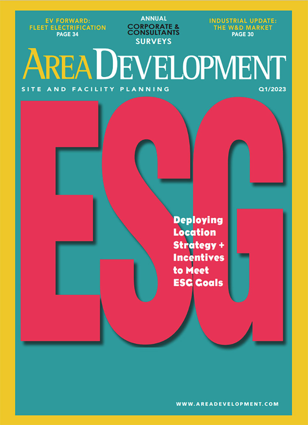 Q1 2023 cover of Area Development Magazine